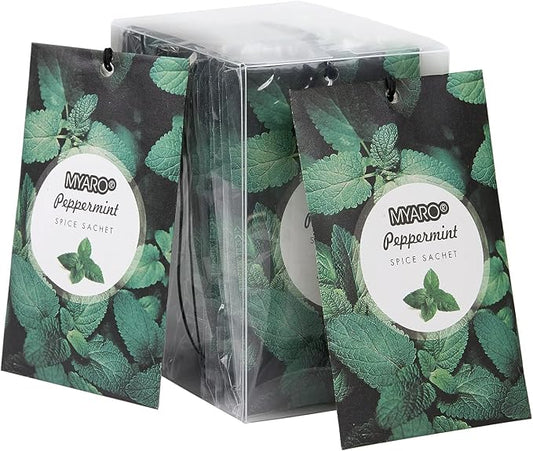 MYARO 12 Packs Peppermint Potpourri Bags Sachets by MYARO