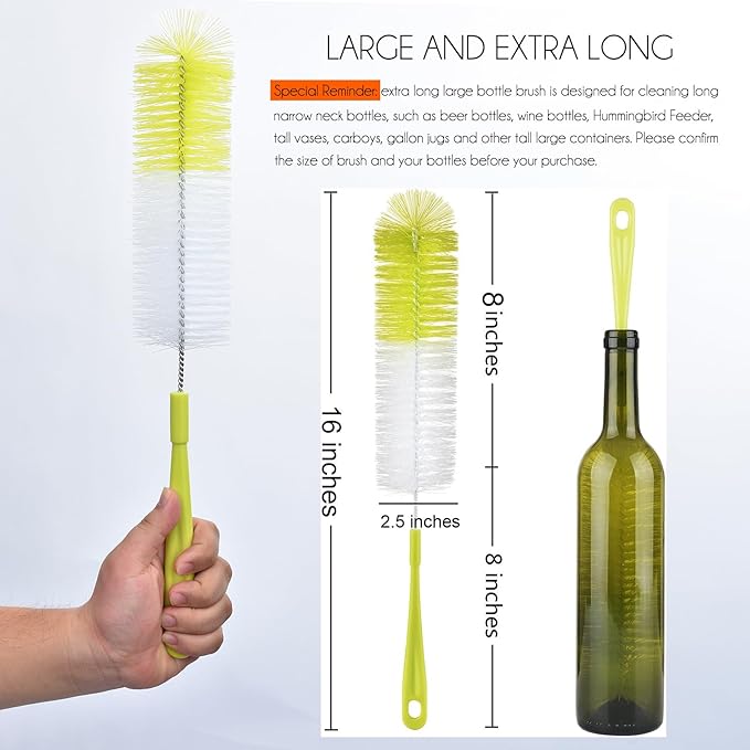 ALINK 16 inch Long Bottle Brush Cleaner - Image 2