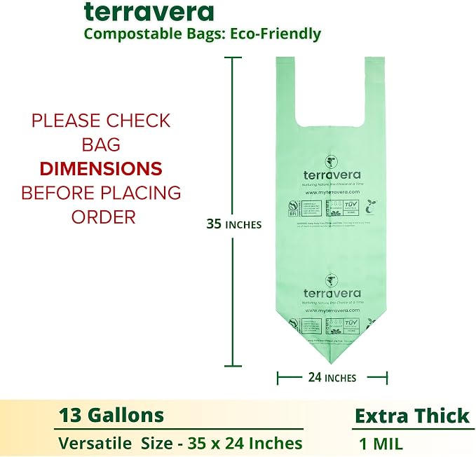 13 Gallon Compostable Trash Bags - Image 3