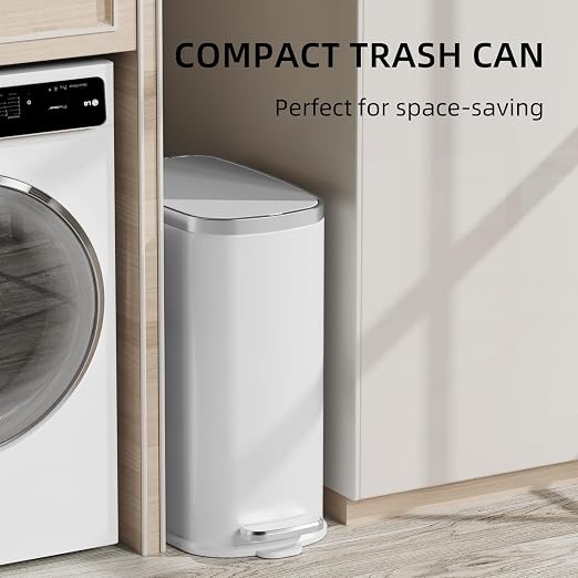 KUK Slim Bathroom Trash Can - Image 3