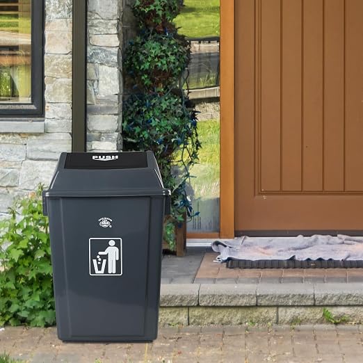 18 Gallon Tall Plastic Trash Can - Image 4