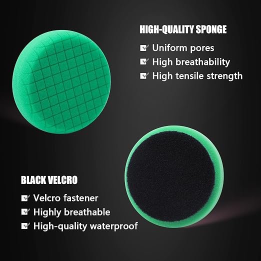 Green Heavy Cut Pad, Buffing Polishing Pads, SPTA 1Pc 3.5 Inch Face - Image 6