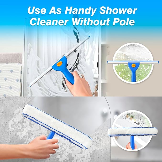 Squeegee for Window Cleaning, Window Cleaning Kit for Shower Glass Mirror Door - Image 5