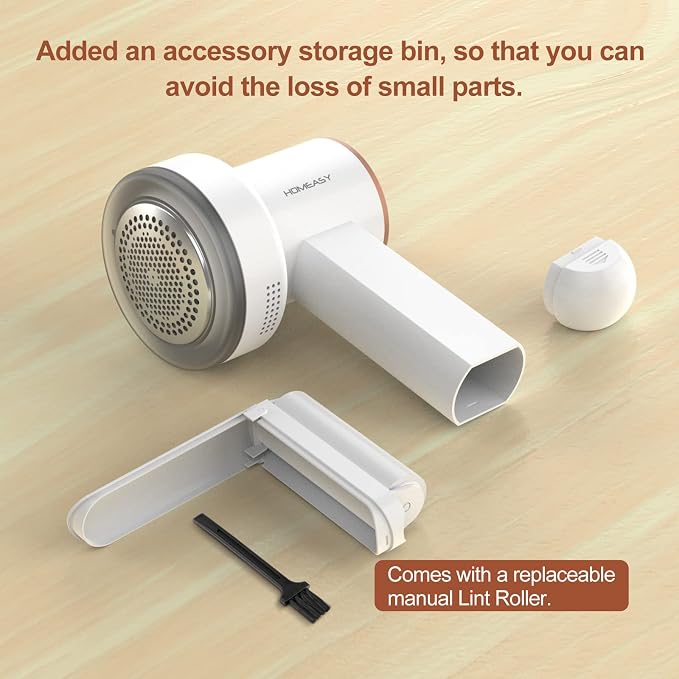 Fabric Shaver Fuzz Remover Rechargeable, HOMEASY Electric Lint Remover Shaver - Image 4