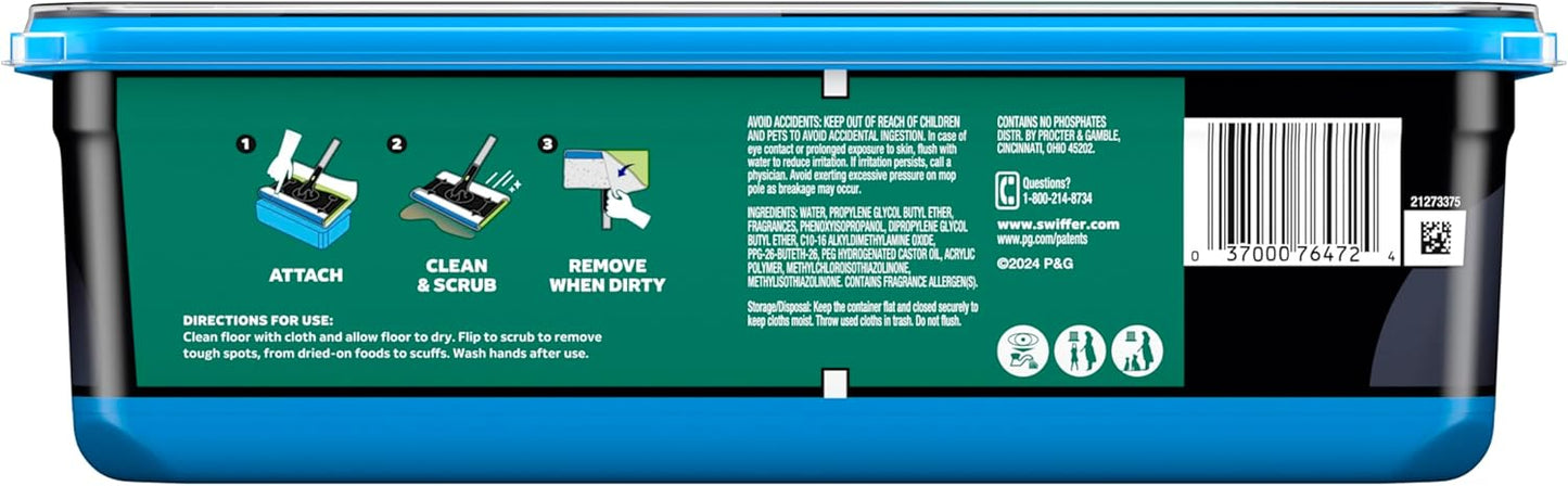 Swiffer Heavy Duty Mop Wet Multi-Surface Cloth Refills for Floor Mopping and Cleaning, Outdoor Window Fresh Scent, 20 count
