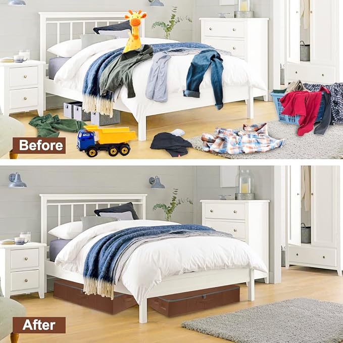 punemi Underbed Storage Box, Under Bed Clothes Storage - Image 7