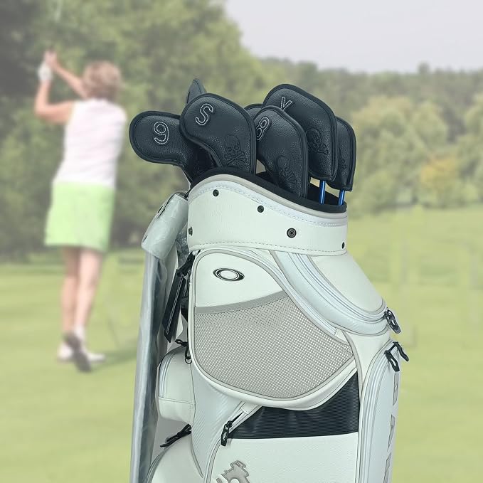 Premium Magnetic Leather Iron and Wedge Golf Club Head Covers - Image 5