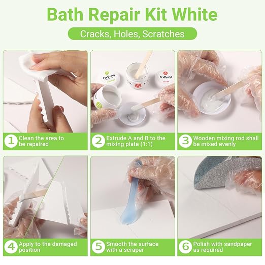 Tub Repair Porcelain Repair Kit, Crack Repair Kit - Image 2