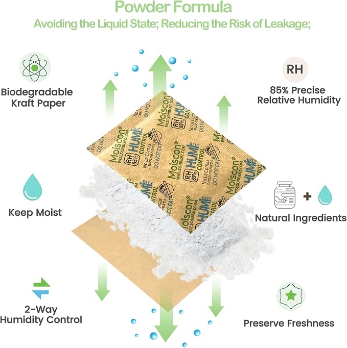 85% RH 15 Pack 8 Gram Two-Way Humidity Control Packs - Image 2