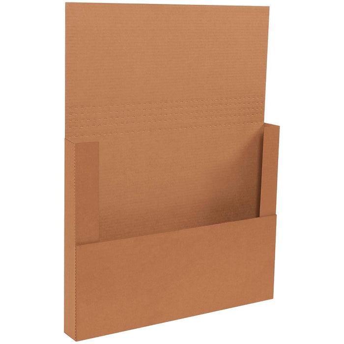 Aviditi Brown/Kraft Corrugated Cardboard Easy-Fold Mailer Box, 20" L x 16" W x 2" H, Pack of 50, Crush-Proof, for Shipping and Mailing UPS, USPS and FedEx