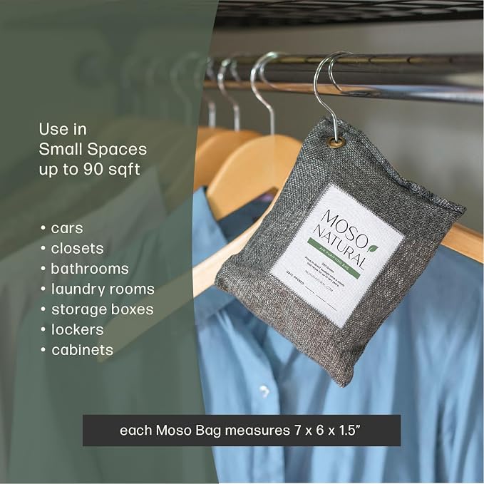 Moso Natural Air Purifying Bag 200g Bamboo Charcoal Odor Absorber - Image 5