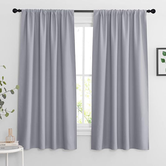 RYB HOME Blackout Curtains 63 inches Long by RYBHOME