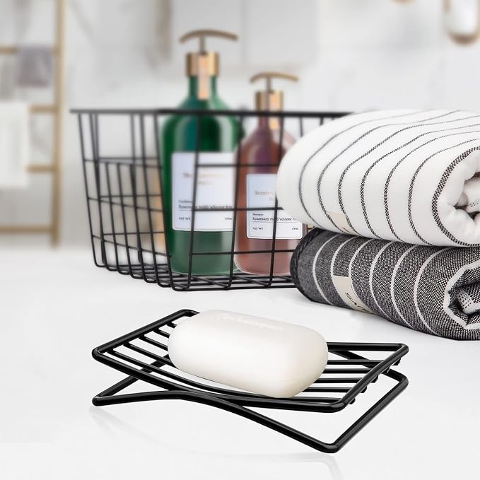 Soap Dish Bar Soap Holder for Shower Bathroom, Stainless Steel Self-draining - Image 3
