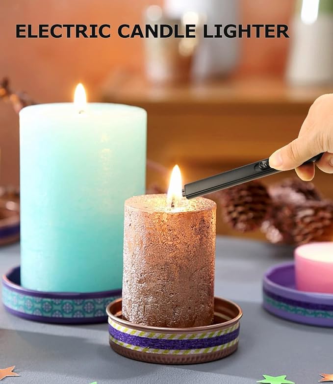 5 IN 1 Candle Wick Trimmer, Electric Candle Lighter Rechargeable, Candle Snuffer - Image 2