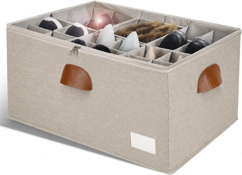 shoe organizer for closet foldable storage box with, main product view