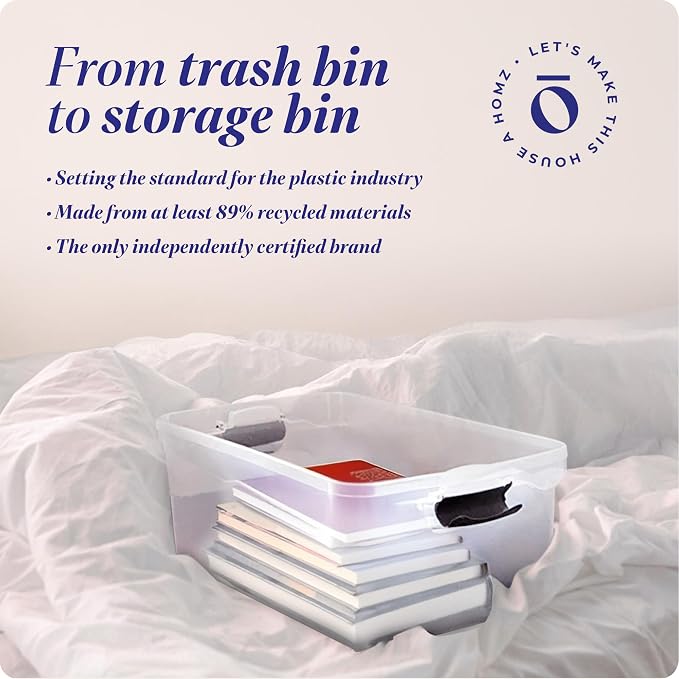HOMZ 2-Pack Secure Latch, 64 Quart, and Office Organization - Image 7