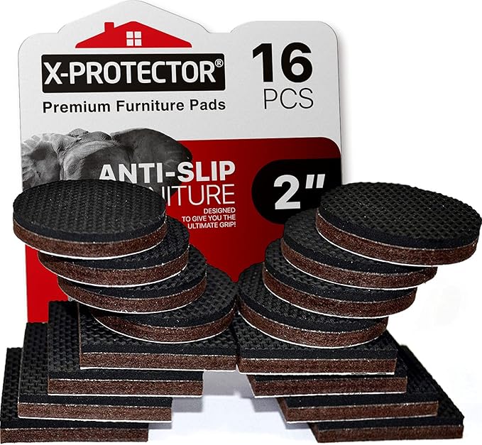 16 PCS 2" Non-Slip Furniture Pads X-Protector by X-Protector