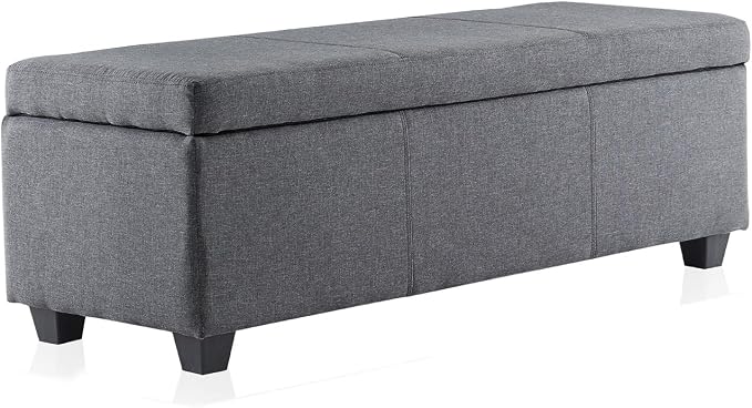 BELLEZE Storage Ottoman, 47 Inch Bench Bedroom Bench - Image 9