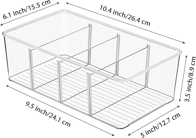 Vtopmart 10 Pack Food Storage Organizer Bins, Cabinet Organization and Storage - Image 2