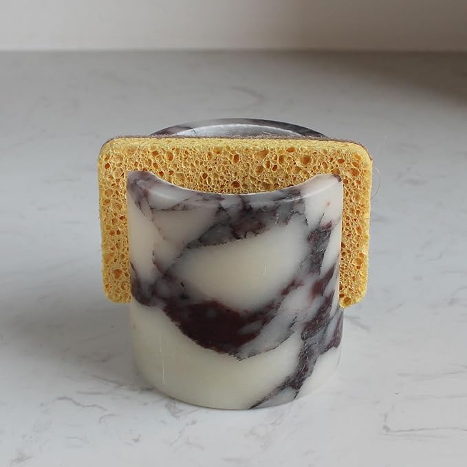 Natural Calacatta Viola Marble Sponge Holder - Image 5