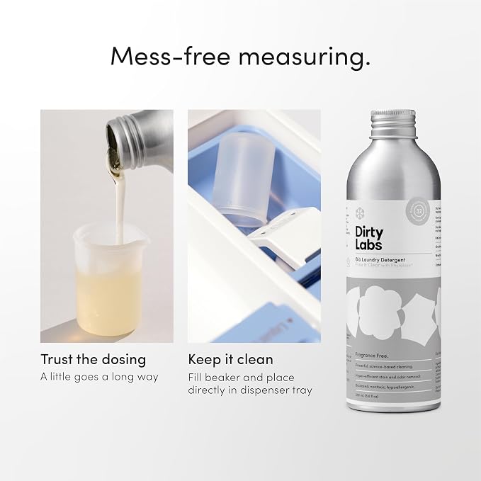 Dirty Labs | Scent Free | Bio-Liquid Laundry Detergent | 32 Loads | - Image 7