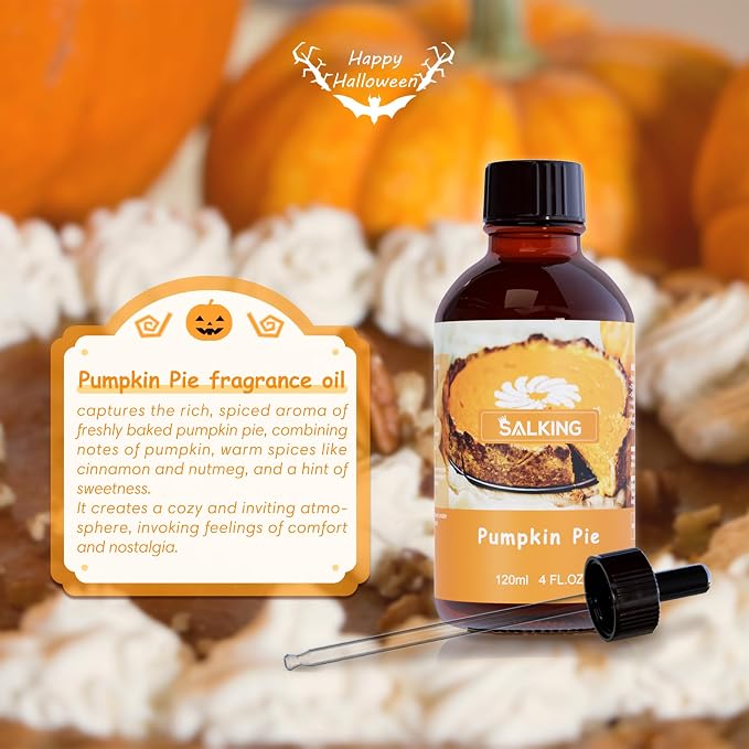SALKING Pumpkin Pie Fragrance Oil, 120ml Premium Essential Oils - Image 2