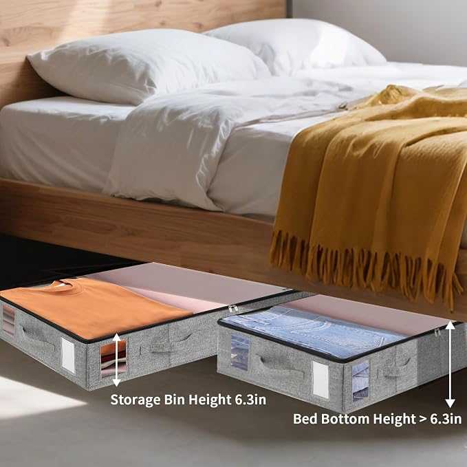 combocube 4 Pack Under Bed Storage Containers, Stackable Closet Organizers and - Image 6