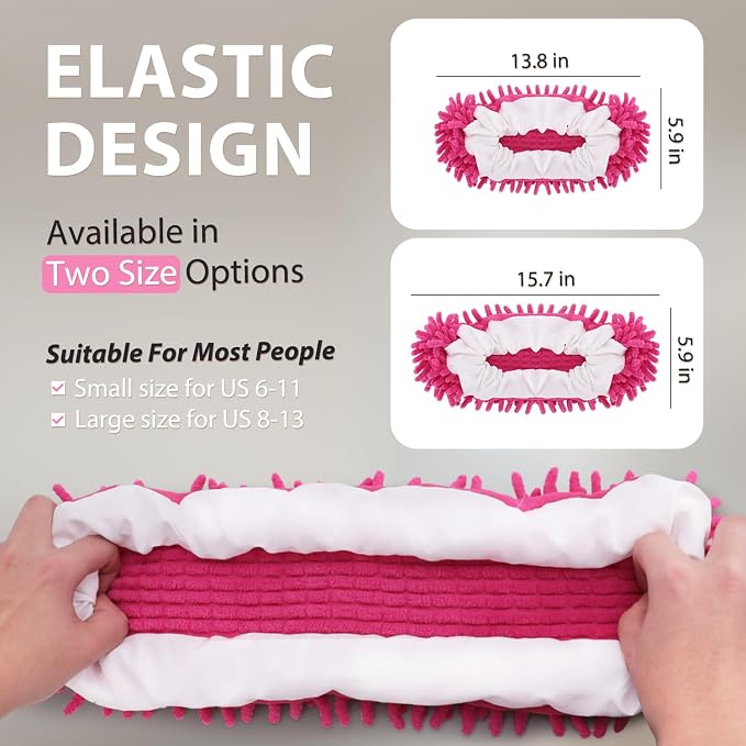 8 Pcs Mop Slippers Socks Floor Cleaning, Microfiber Shoe Covers dust Washable - Image 5