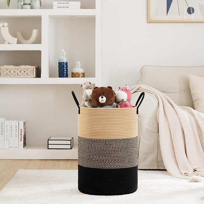 Fiona's magic 100L Extra Large Laundry Hamper Basket, 26.4Gal Tall Woven - Image 2