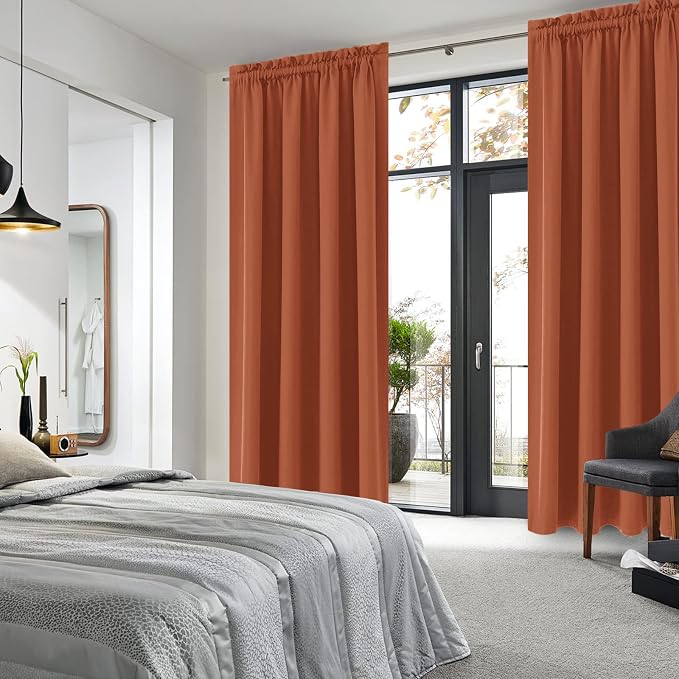 DWCN Blackout Curtains Thermal Insulated, Energy Saving & Noise Reducing - Image 2