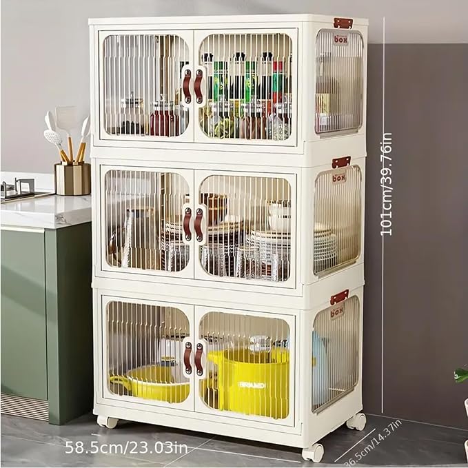 Multi-Purpose Stackable Plastic Storage Bins - Image 9