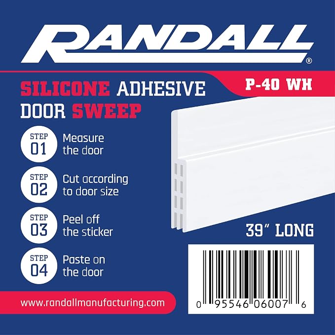 Adhesive Backed Door Draft Stopper – Silicone Under Door Sweep - Image 7