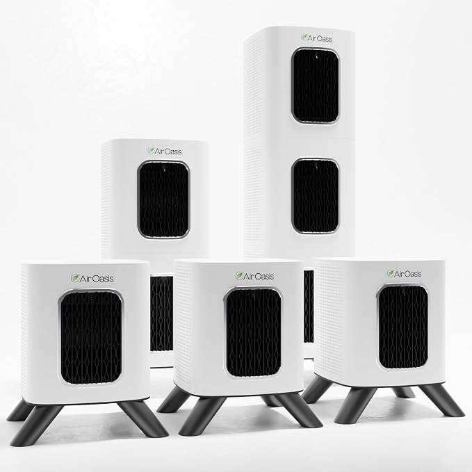 Air Oasis iAdapt 2.0 H13 HEPA Filter Air Purifier | Whole Home Healthy Air by AirOasis