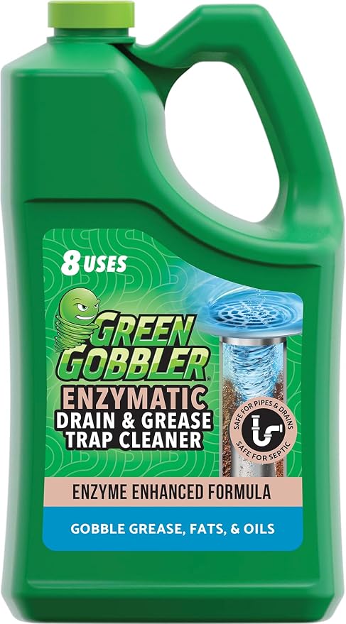 Green Gobbler Enzyme Drain Cleaner | Controls Foul Odors & Breaks Down Grease by GreenGobbler