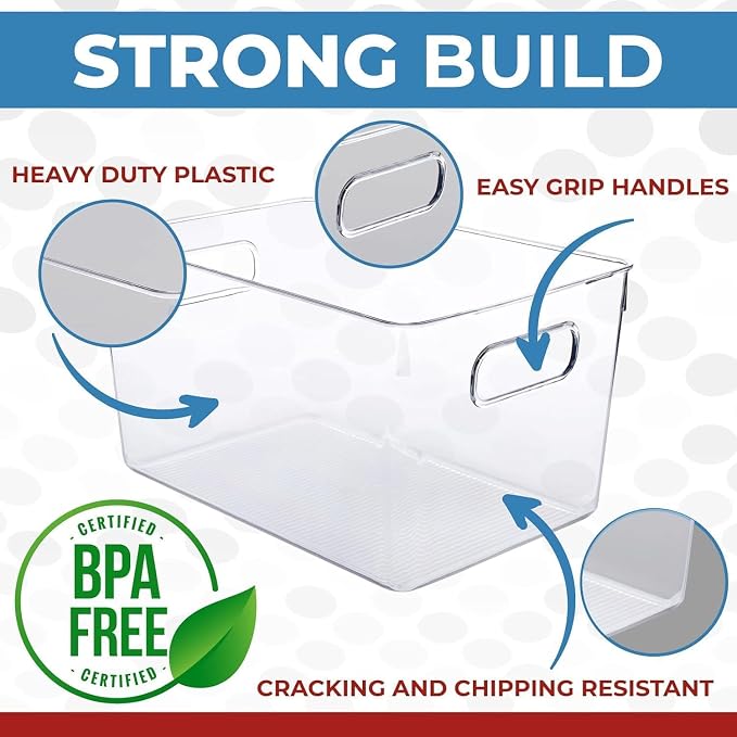 Clear Plastic Storage Bins - Image 4