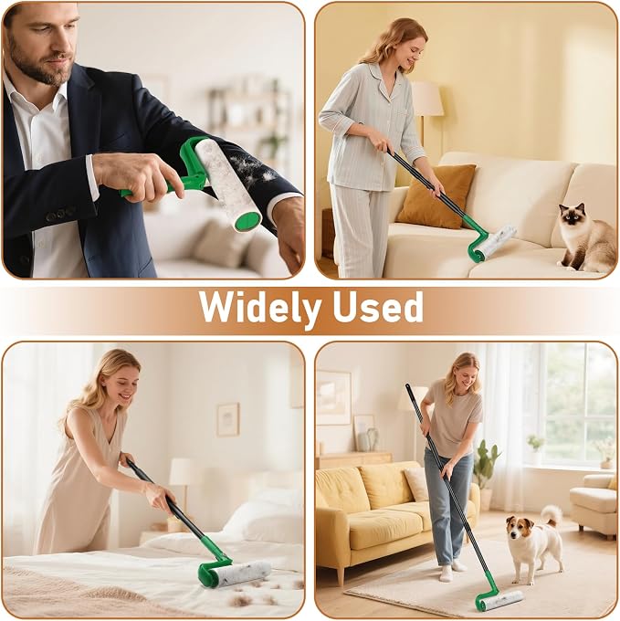 Large Lint Roller Refills for Lint Remover, 4 Pack 10 Inch Big Lint Roller - Image 6