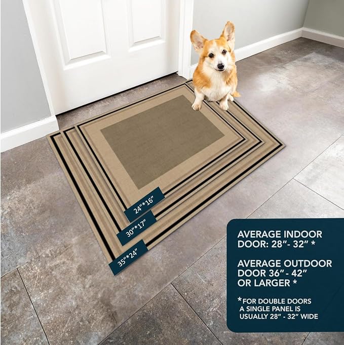 Ultra Thin Door Mat Indoor Entrance, 1/10 in Thin Door Mats - Image 8