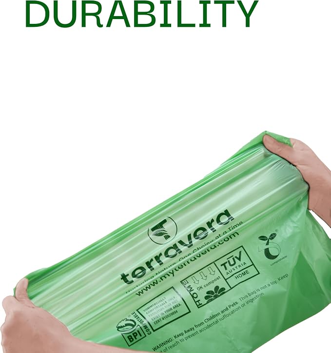 Compostable Trash Bags Bin Liners | BPI & OK Home Certified ASTM D6400 - Image 7
