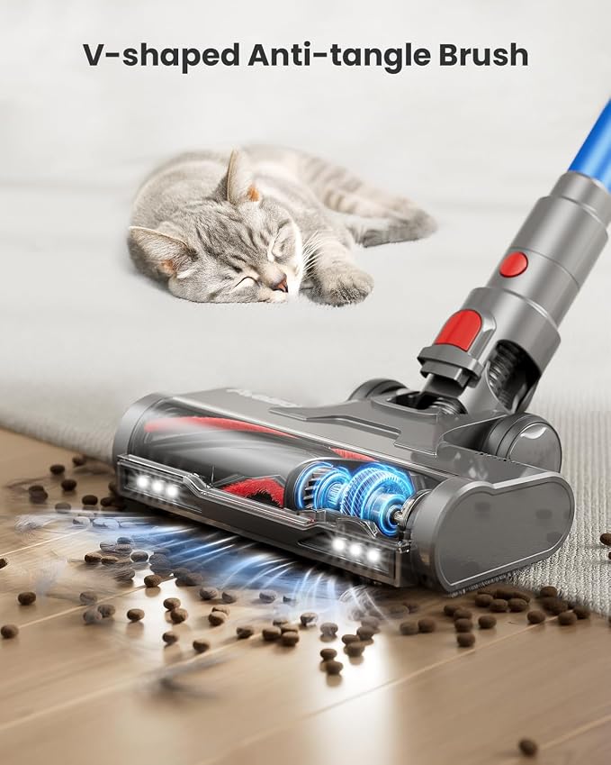 Cordless Vacuum Cleaner, 48KPa 580W 65Mins Vacuum Cleaner - Image 4