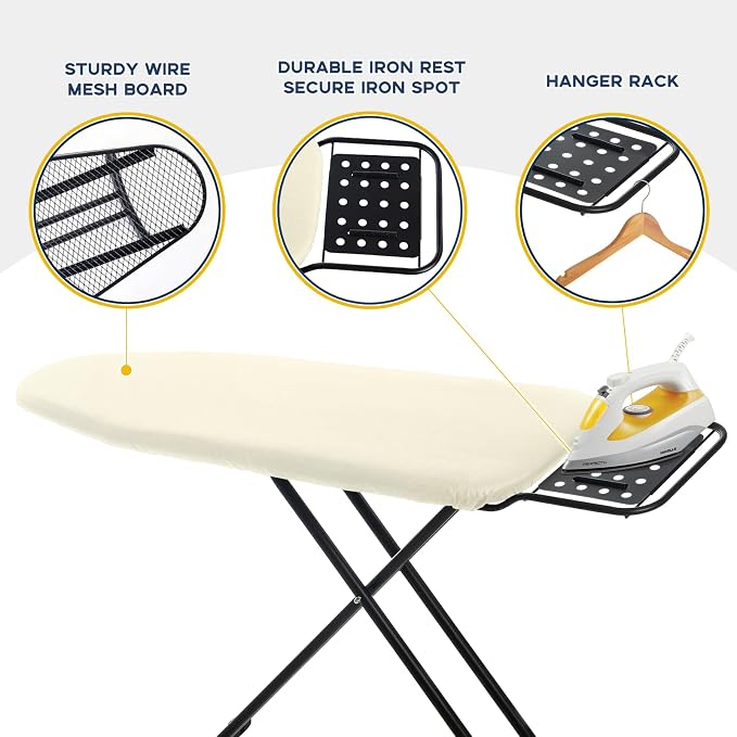 Ironing Board Full Size, RAINHOL Compact Iron Board - Image 4