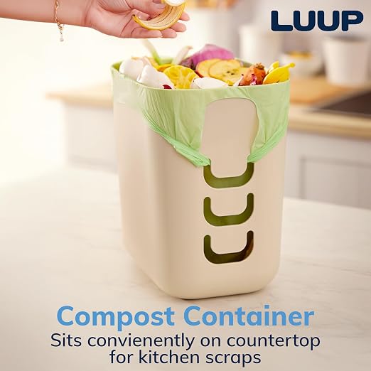 STORi Luup Bathroom Wastebasket, Secure Grocery Bags, Plastic Garbage Container - Image 5