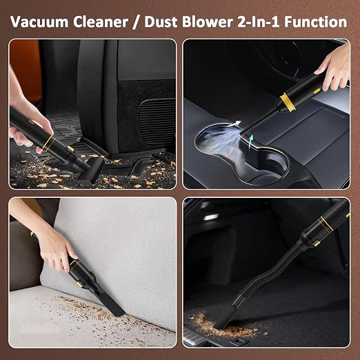 Cros 4-in-1 Mini Cordless Vacuum Cleaner, 21kPa Powerful Suction, Portable - Image 7