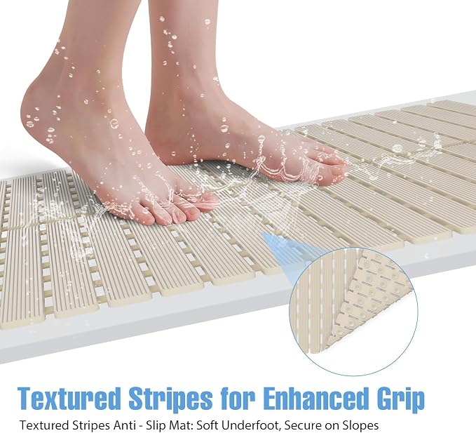 Shower Mat Non-Slip Bath Mat for Tub Floor & Stall - Image 2