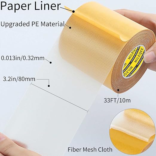 Double Sided Tape Heavy Duty, 3.2in x 33FT, Universal High Tack Strong Wall - Image 2