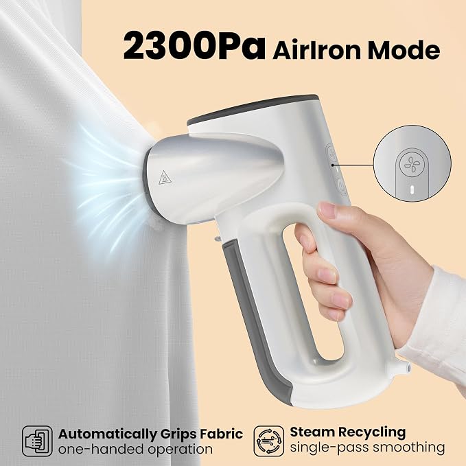 Neakasa Magic 1 Vacuum Steamer, Handheld Travel Garment Steamer - Image 3
