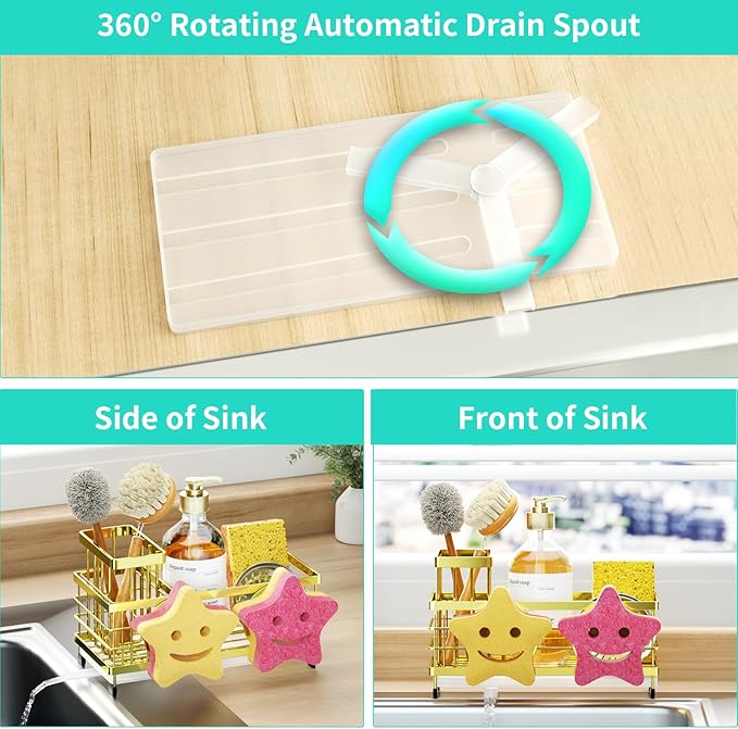 HapiRm Sink Caddy Sponge Holder - Image 3