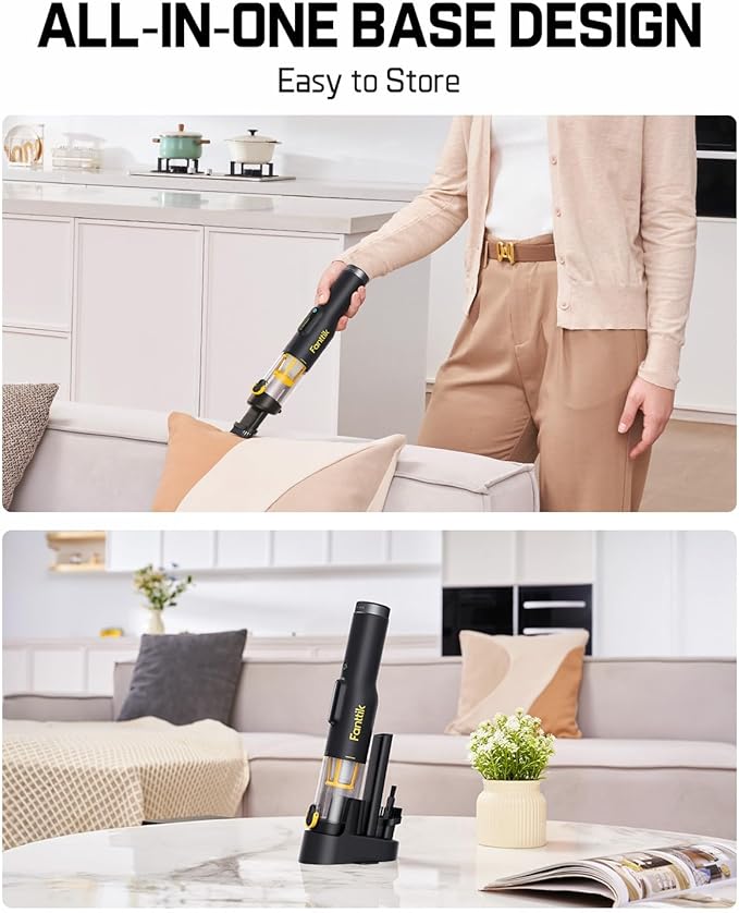 Fanttik Slim V10 Lite Cordless Handheld Vacuum, 0.98lb Lightweight - Image 2