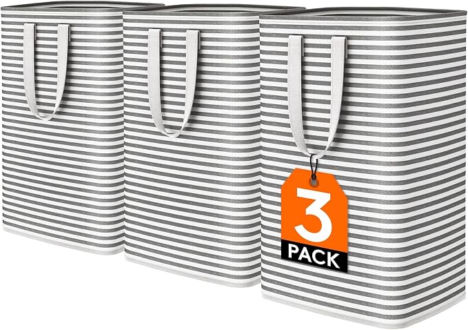 Lifewit 3 Pack Laundry Hamper Large Collapsible Laundry Baskets, Freestanding by Lifewit
