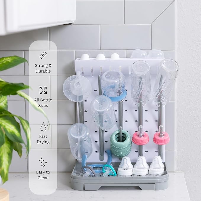 Baby Bottle Drying Rack – Large Vertical Bottle Dryer - Image 7