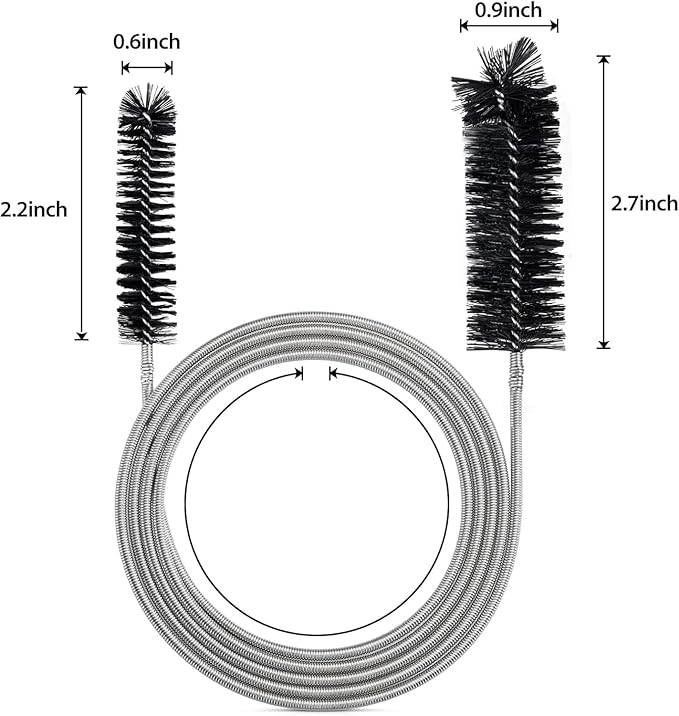 Drain Brush Pipe Cleaning Brush Slim Drain Hole Cleaning Tool Hose Flexible - Image 4